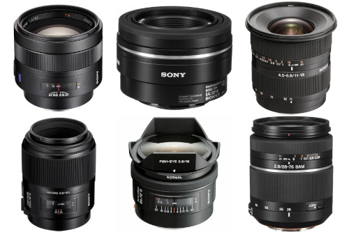 the Sony A100 benefits from an extensive, high-quality selection of lenses thanks to the robust Sony/Minolta A-mount system, catering to various photographic styles and budget requirements.