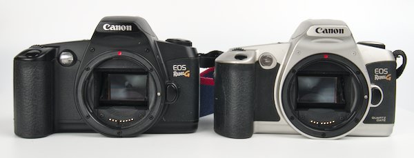 The Canon EOS Rebel G is a 35mm film camera from the 1990s. It uses Canon EF lenses so you get the benefits of autofocus and automatic exposure modes.