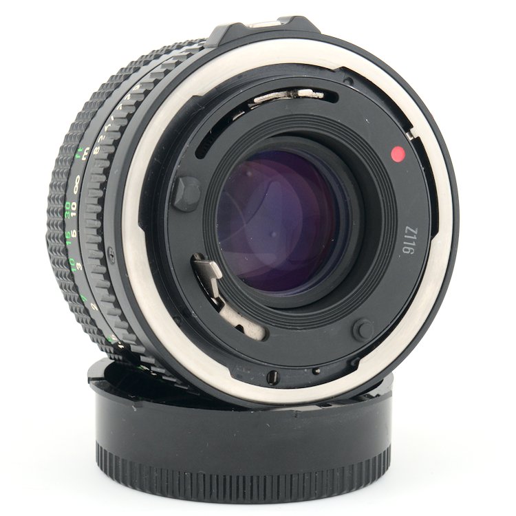 The lens mount on a Canon FD 50mm f/1.8