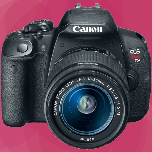 Available Under $200 The Canon T5i is Indistinguishable from other Entry Level DSLRs. It can use Magic Lantern and has a flippy screen.