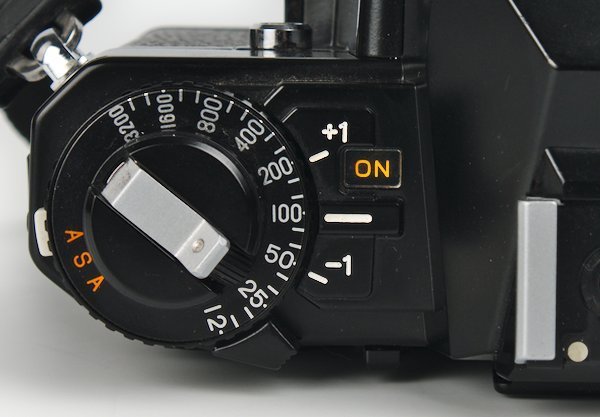 On Off Self-Timer Switch, ASA Selector, and Exposure Compensation