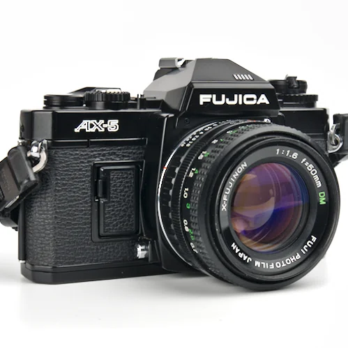 For a time the Fujica AX-5 was Fujifilm's top 35mm film SLR. Packed with top level features, the camera is great, but lenses are hard to find.