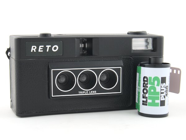Step by step instructions with pictures on how to load 35mm film into the Reto 3D. Start taking photos with your Reto 3D camera today.