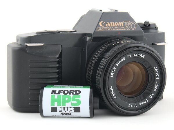 Step-by-step how to successfully rewind and remove the film from your Canon T50. Don't expose your film by unloading it incorrectly.