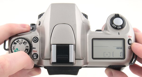 Nikon N65 Film Rewind Buttons