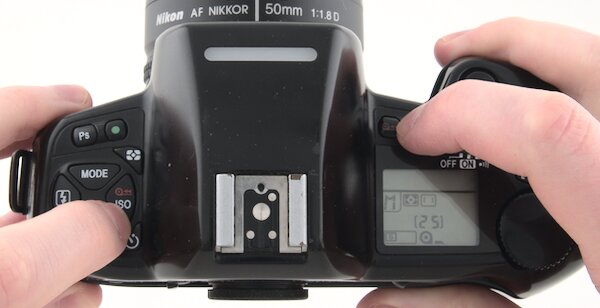 Nikon N90 Film Rewind Buttons