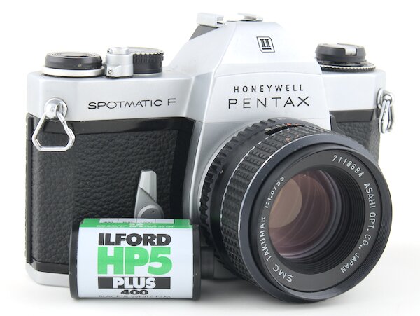Step-by-step how to successfully rewind and remove the film from your Pentax Spotmatic. Don't expose your film by unloading it incorrectly.