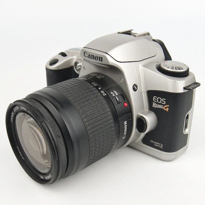Quartz Date Back Version of the EOS Rebel G in Silver