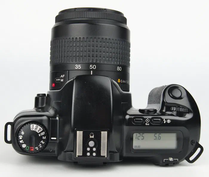 Command Dial, LCD Screen, Hot Shoe, and Function Buttons