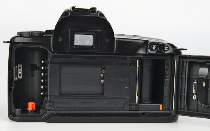 Loading 35mm Film into the Canon and the Pins for the Date Back