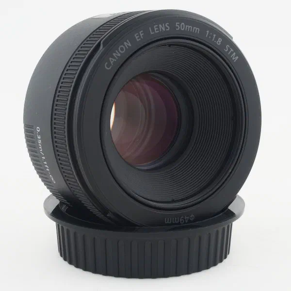 Canon EOS EF 50mm f1.8 STM camera lens for DSLRs