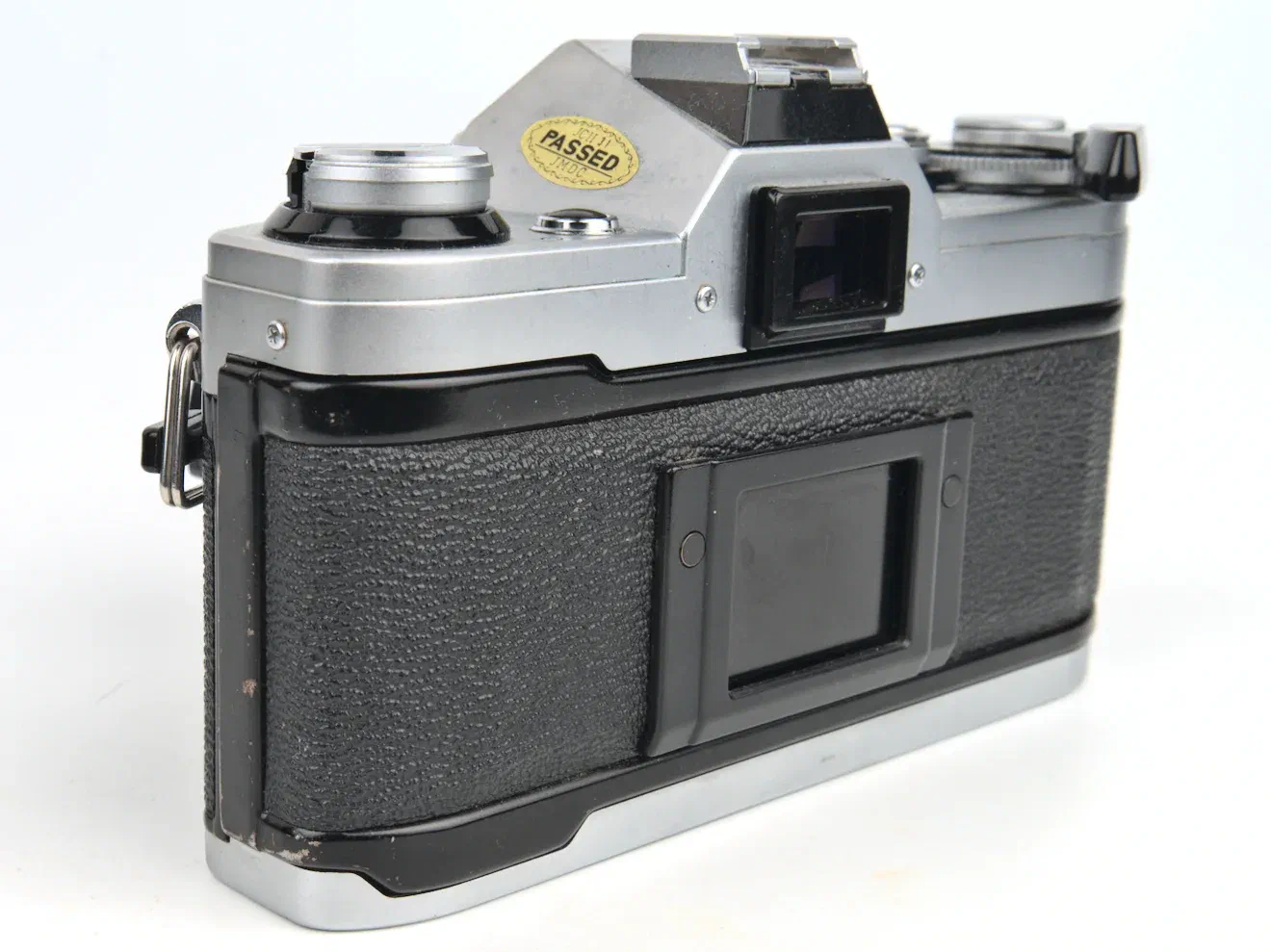 Canon AE-1 film back securely closed Canon AE-1 film back securely closed