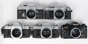 Canon AT-1, AT-1, A-1, and FT QT