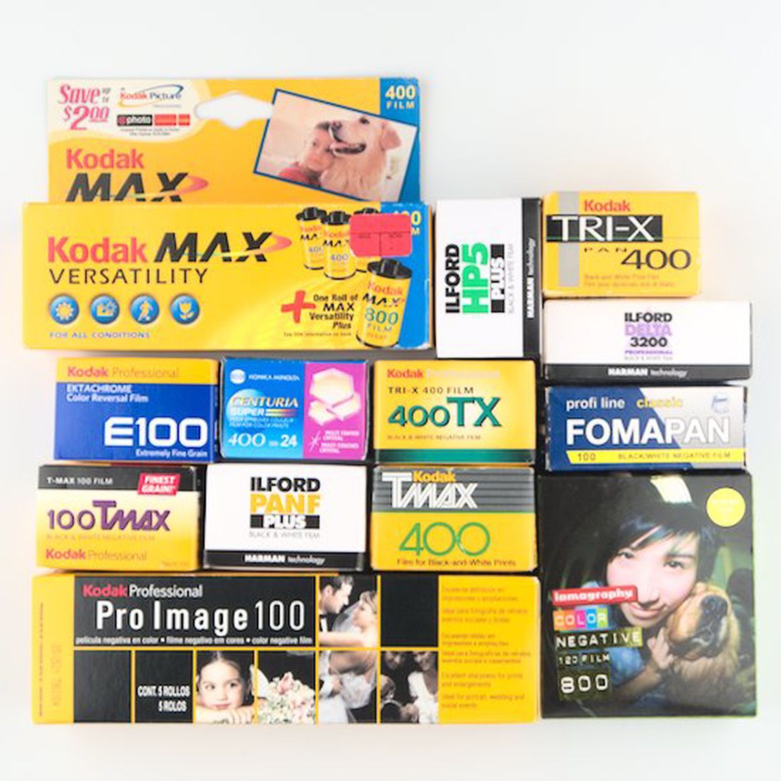 Film Availability and Prices for 35mm, 120, and Sheet Film