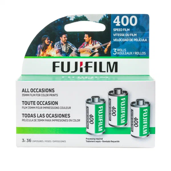 Fujifilm 400 Color Negative 35mm Film Fujifilm 400 Color Negative 35mm Film 3 Pack of 36 Exposures