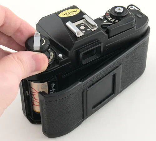 Nikon FG Open Film Door Nikon FG Open Film Door