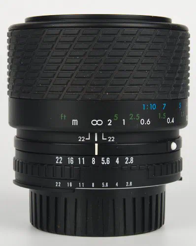 Focus Ring, Aperture Ring, and Focus Distance Scale