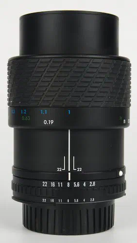 Lens Extended to Life Size 1:1 Magnification