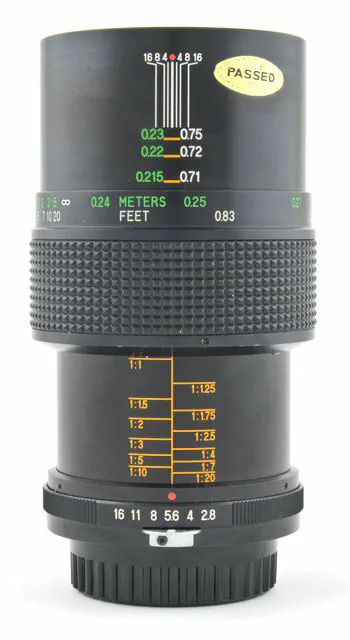 Vivitar 55mm f/2.8 Macro Extended