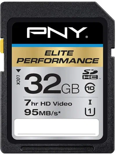 PNY Elite 32GB SD card PNY Elite 32GB SD memory card