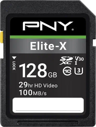 PNY Elite-X 128GB SD Memory Card