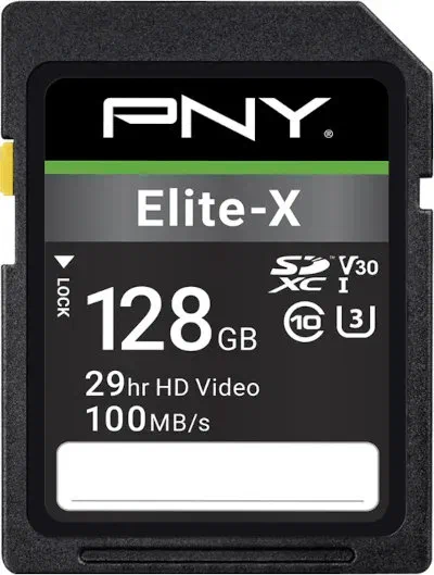 PNY Elite-X 128GB SD Card PNY Elite-X 128GB SD Memory Card