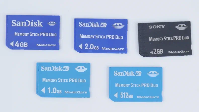 Sony PRO Duo Memory Stick cards Sony PRO Duo Memory Stick cards