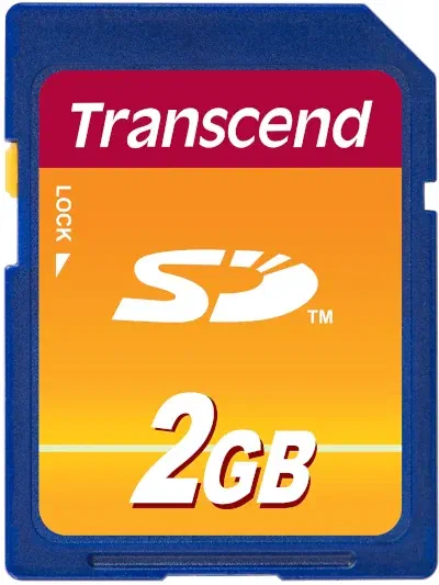 Transcend 2GB SD Card. Transcend 2GB SD Card.
