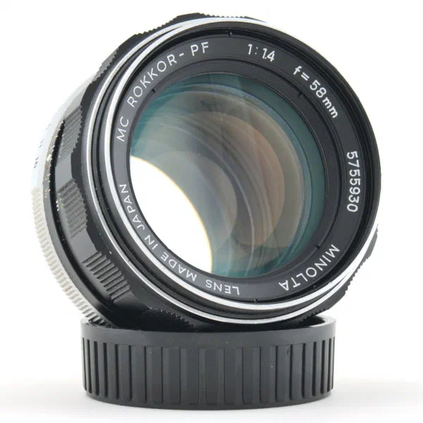 Minolta MC Rokkor-PF 58mm f/1.4 Prime Lens
