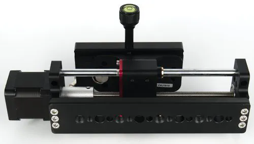 Bottom of Focus Rail with 1/4" and 3/8" Mounting Holes