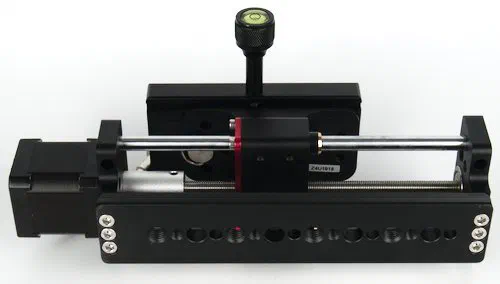 Bottom of Focus Rail with 1/4&quot and 3/8&quot Mounting Holes