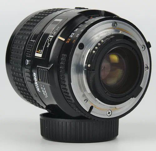 Nikon F-Mount Showing CPU Contacts