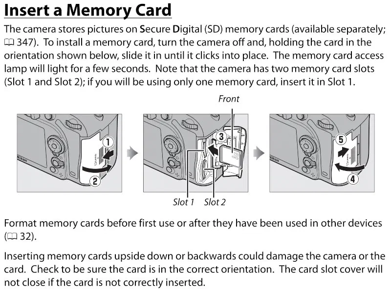 Nikon D7100 dual sd card slots Nikon D7100 dual sd card slots