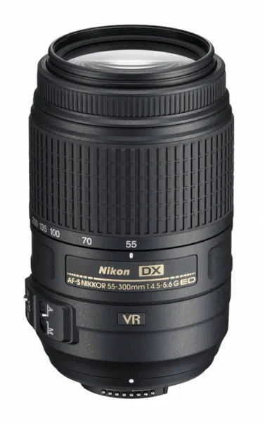 Nikon 55-300mm f/4.5-5.6G ED VR Telephoto Zoom Lens