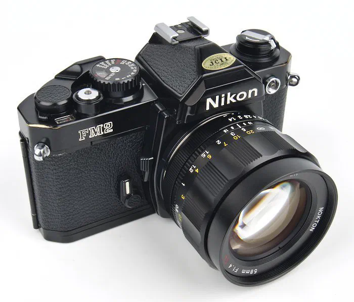 FM2 with Voigtlander 58mm f/1.4 Prime Lens great for photography