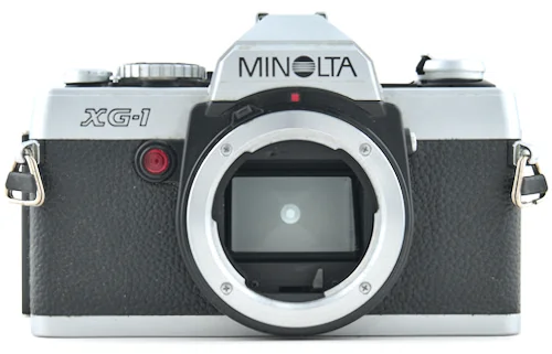 Minolta XG-1 SLR camera that uses the SR-mount