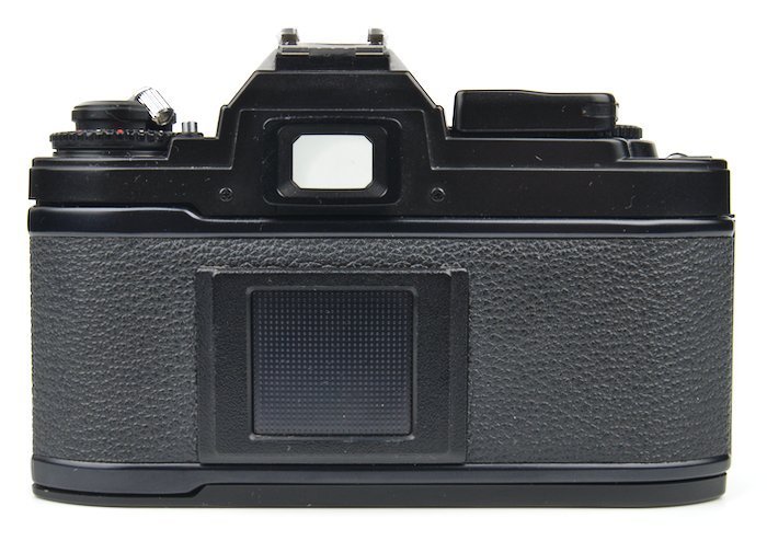 Camera back showing the viewfinder