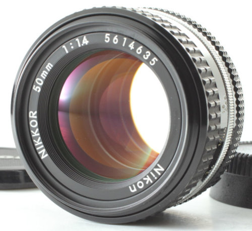 Nikkor Nikon 50mm f/1.4 lens for Nikon FG-20