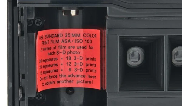 The film type for the Nishika N8000 camera is ISO 100 film