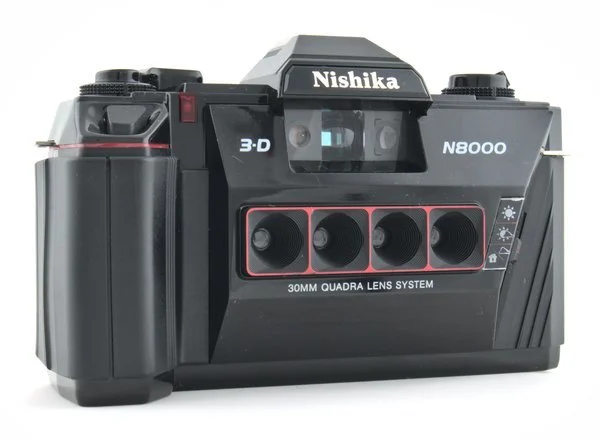 the 4 lenses that makeup the Nishika Quadra Lens system.