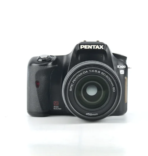 Pentax 100D DSLR with SMC Pentax-DA f/4-5.6 55-200mm Zoom Lens